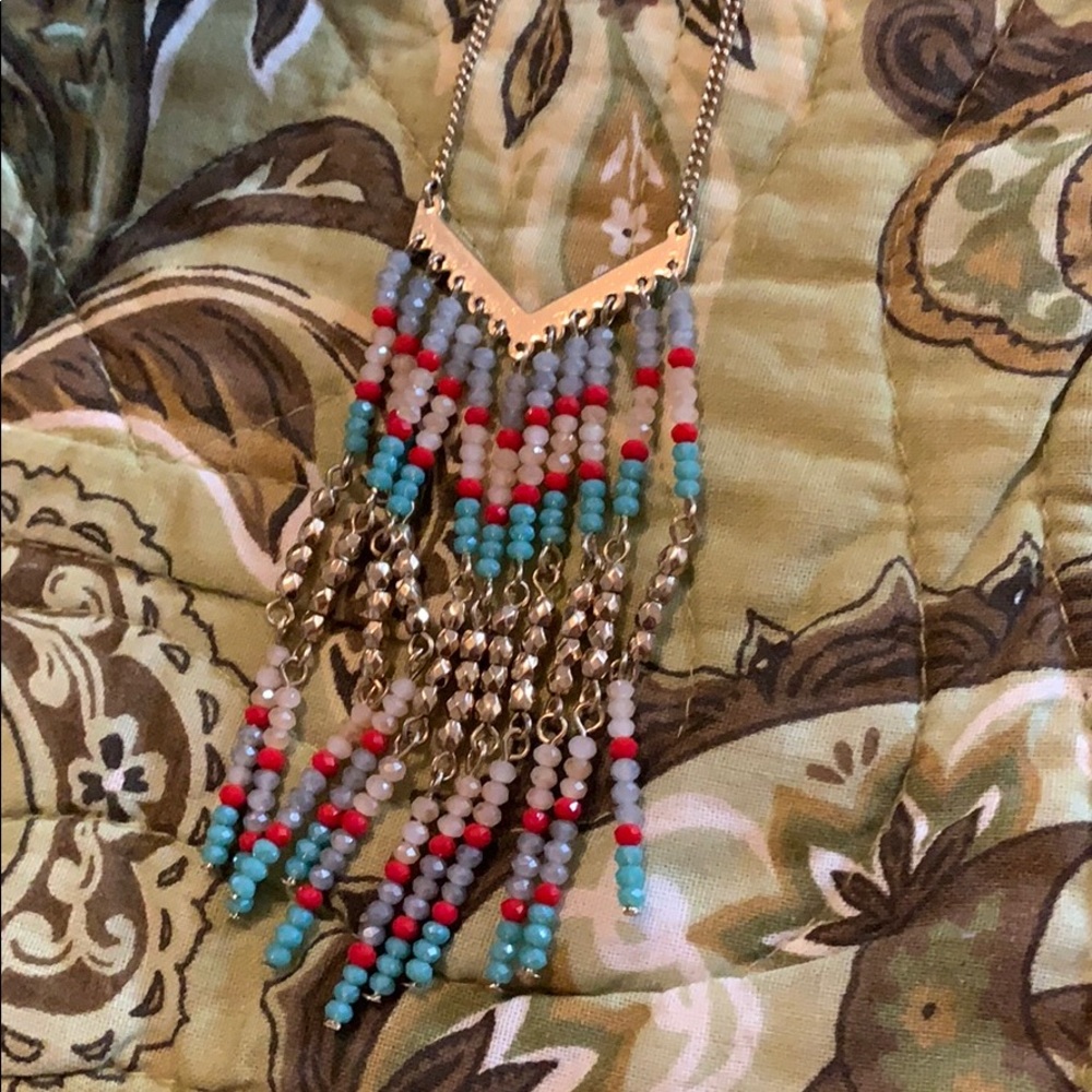 Premier Designs “Lively” fringe necklace